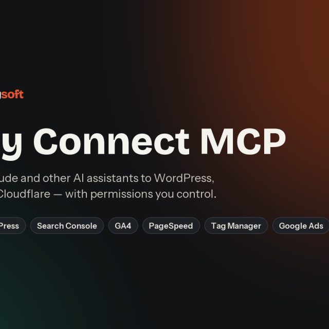 Easy Connect MCP — connect AI assistants to WordPress, Google and Cloudflare