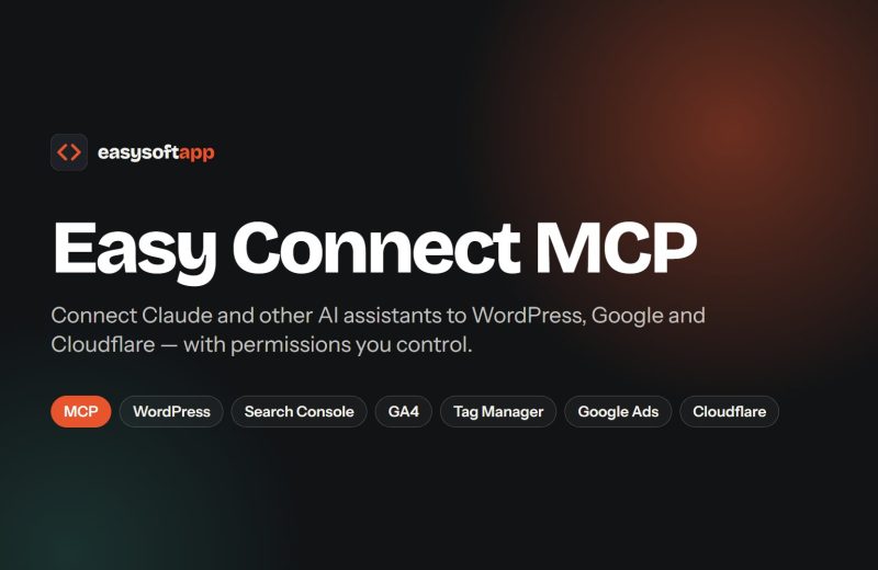 Easy Connect MCP — connect AI assistants to WordPress, Google and Cloudflare